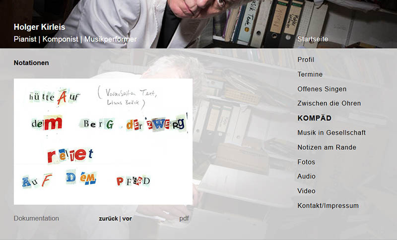 Webpräsenz Holger Kirleis