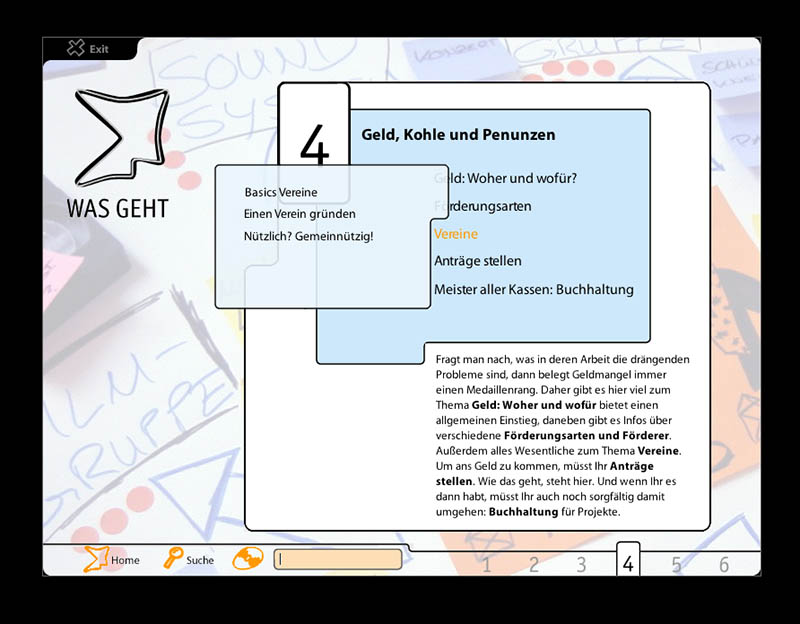Interaktive CD-ROM PROFONDO: Was geht?