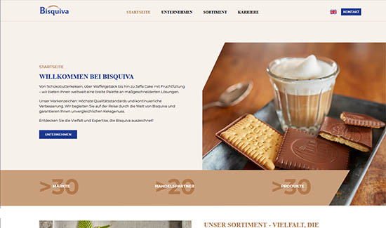 Webpräsenz Bisquiva GmbH & Co. KG